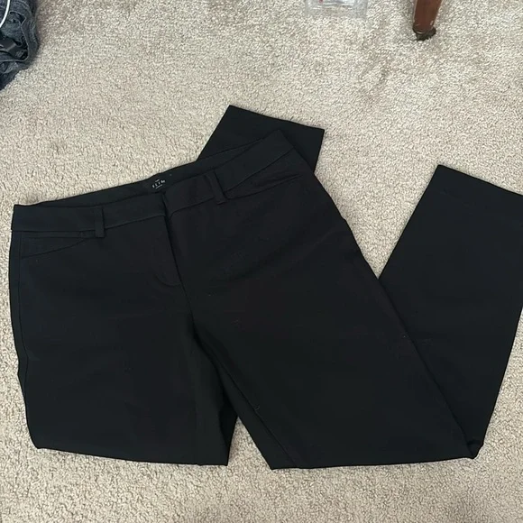 low rise black dress pants All Things Golden - The Linen Low Rise Pant - Black
